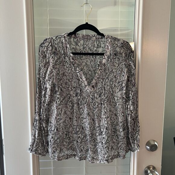 J. Jill Tops - J Jill Women’s Top XS 100% Silk Sheer Pintuck